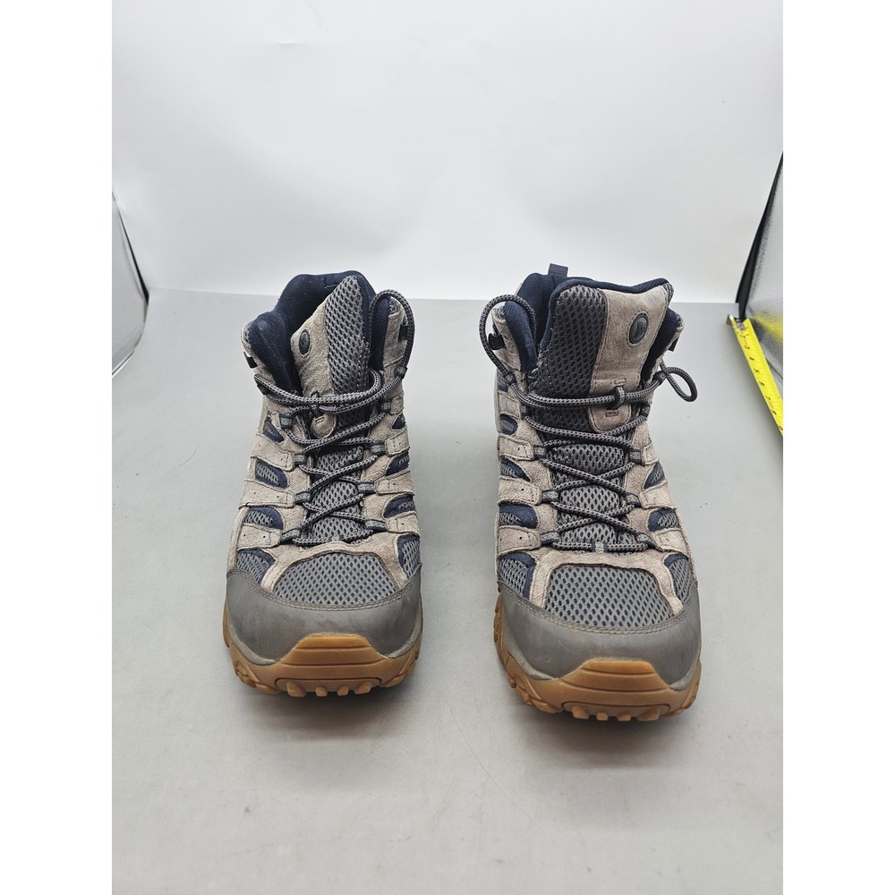 Merrell Moab 2 Mid Ventilator Mens Hiking Boots Walnut Navy J99759 Size 14
